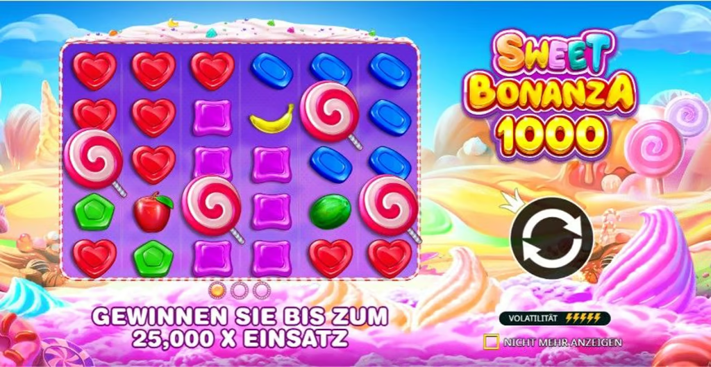 Sweet Bonanza 1000 Casino Pokertisch mit eleganten Spielern und Croupier